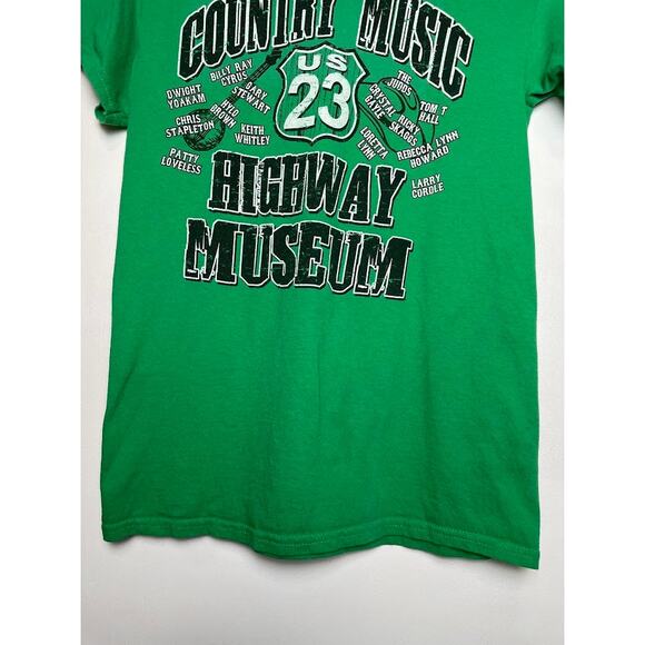 Country Music T Shirt Womens Small Kelly Green Graphic Short Sleeve Concert Tee - Picture 3 of 12